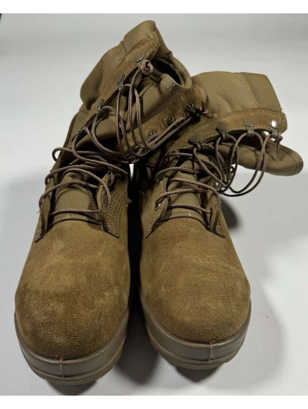 Belleville AFSTC Military Boots 10R Steel Toe Vibram USA Coyote Brown
